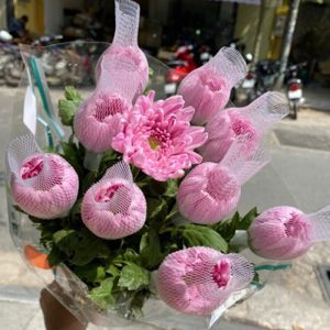 Hoa Cúc Lưới Hồng